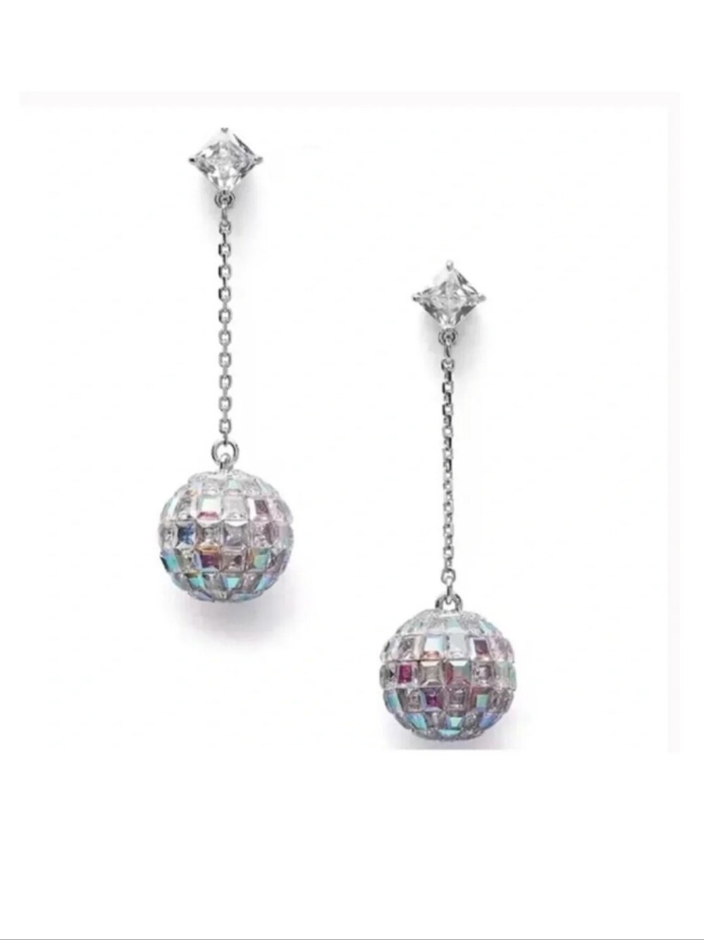 Kate Spade New York Beaming Bright Disco Ball Linear Earrings